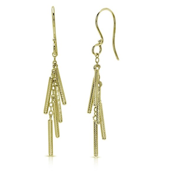 Silver 925 Gold Plated Dropped Matte Gold Plated